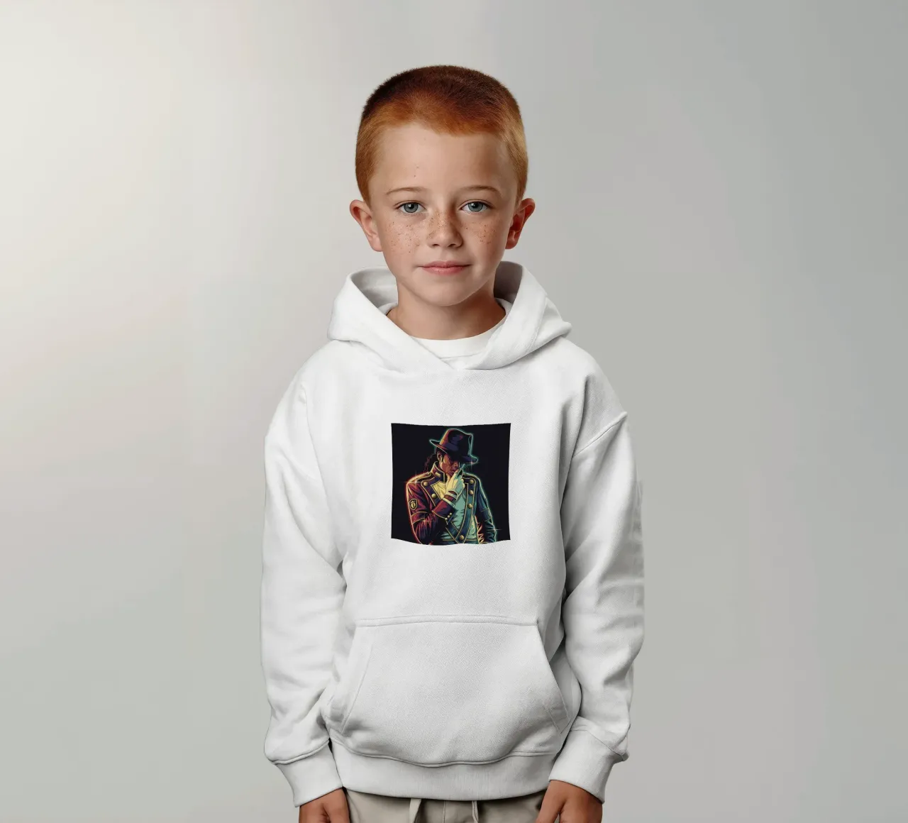 Michael Jackson style felpa bambino con cappuccio da Lembayung art
