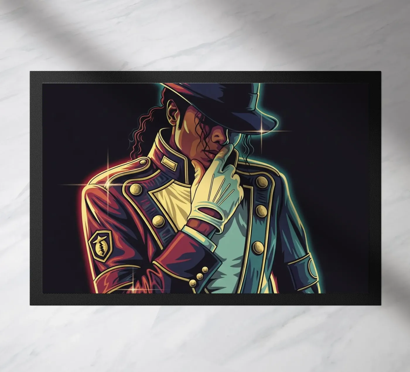 Michael Jackson style doormat by Lembayung art