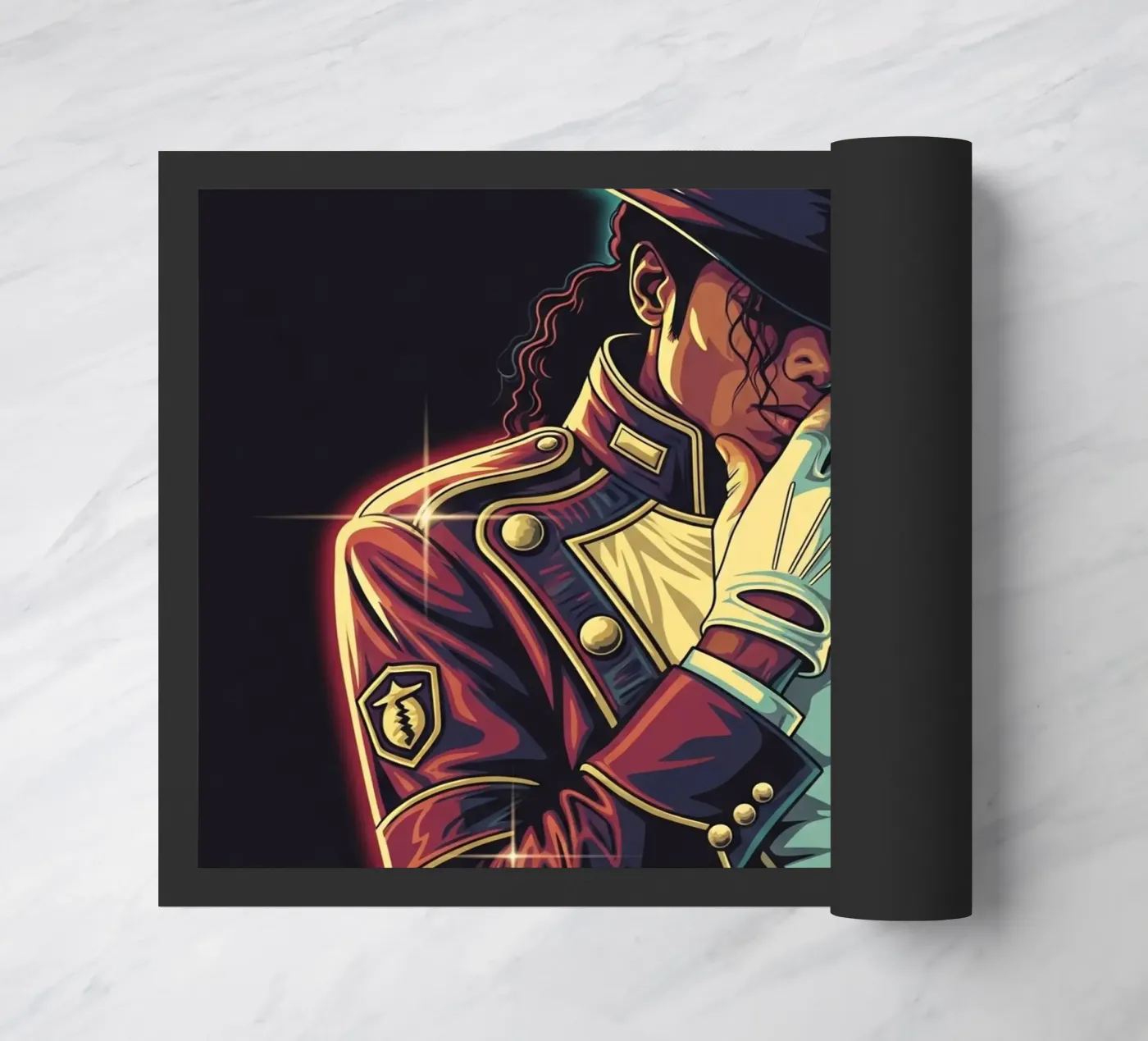 Michael Jackson style doormat by Lembayung art