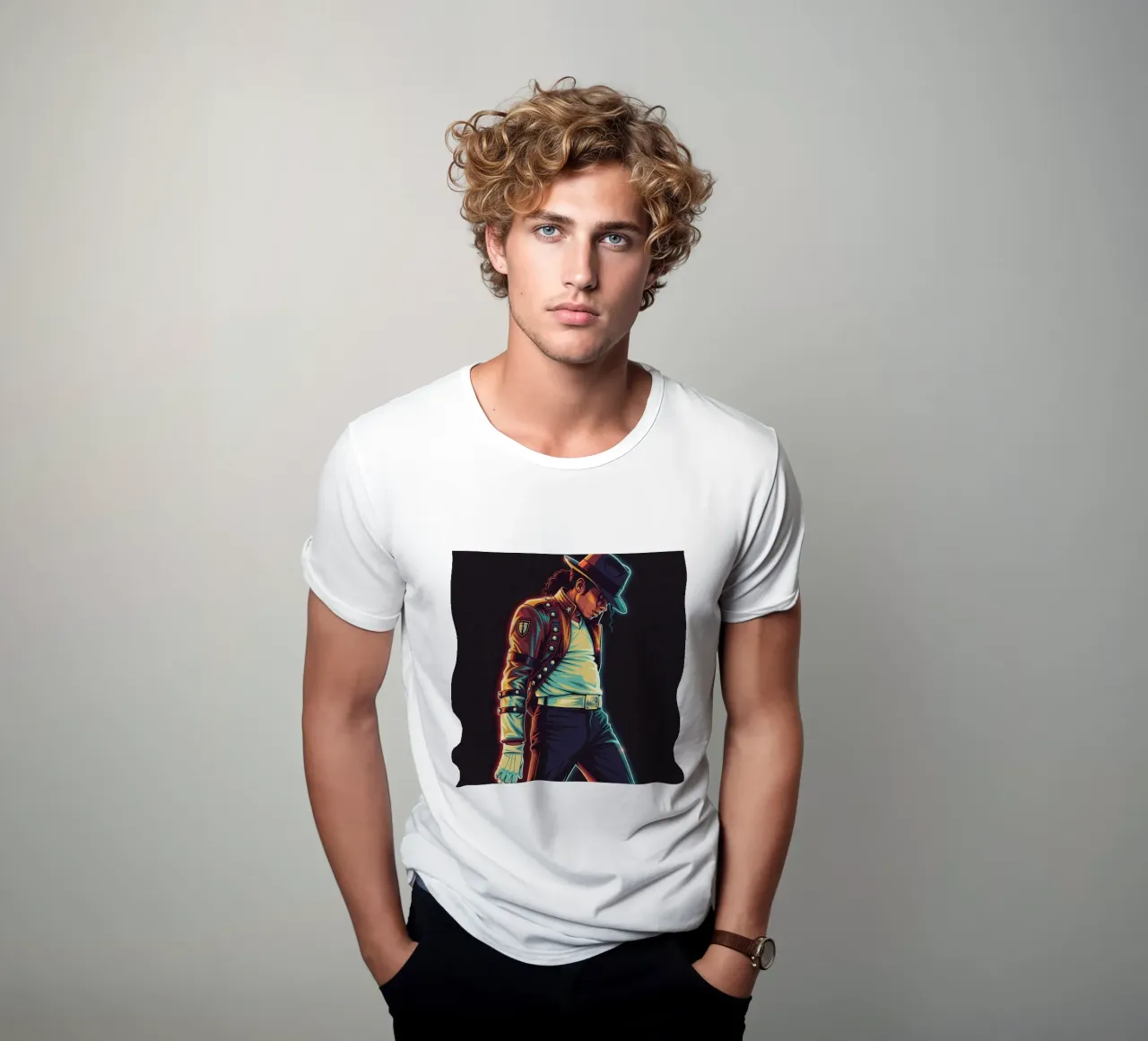 Michael Jackson iconic style t-shirt da Lembayung art