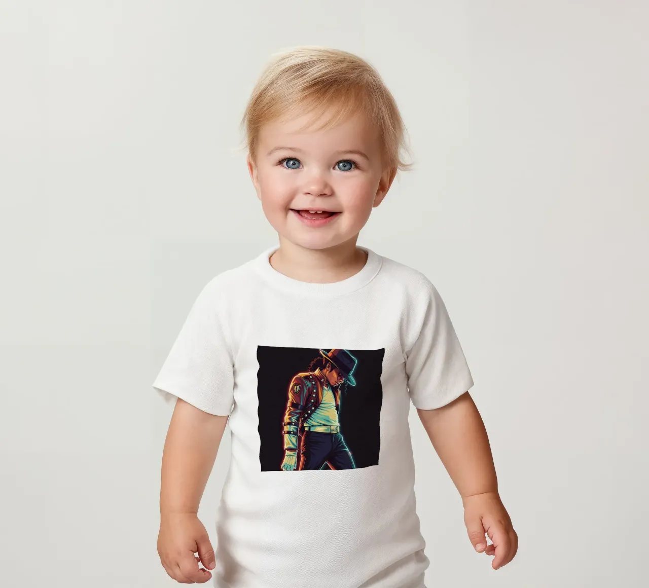 Michael Jackson iconic style maglietta neonato da Lembayung art