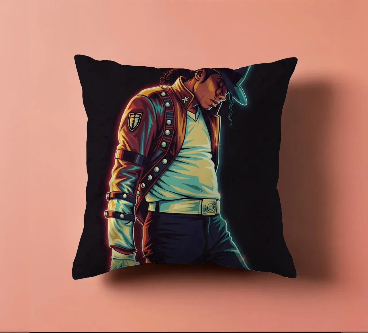Michael Jackson iconic style cuscino da Lembayung art