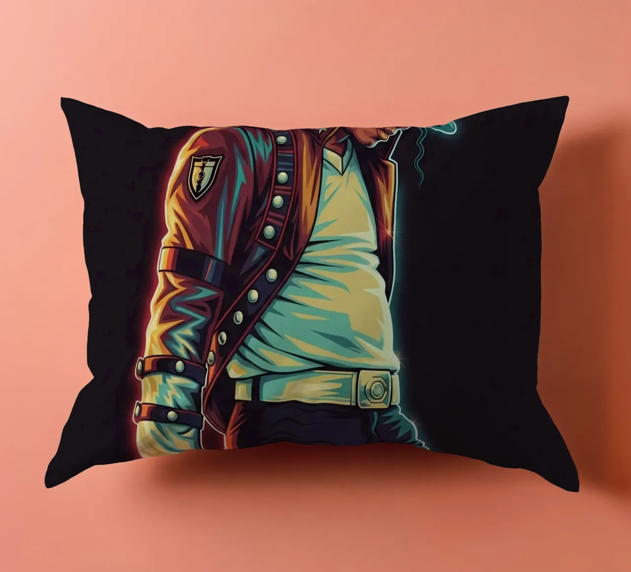 Michael Jackson iconic style cuscino da Lembayung art