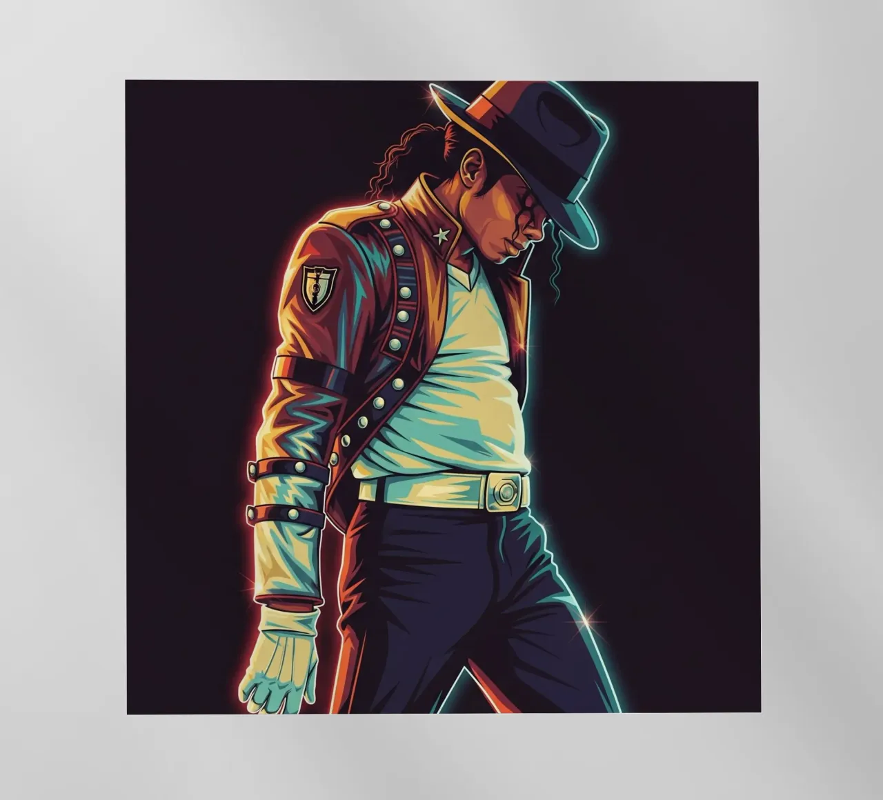 Michael Jackson iconic style pellicola backlit da Lembayung art