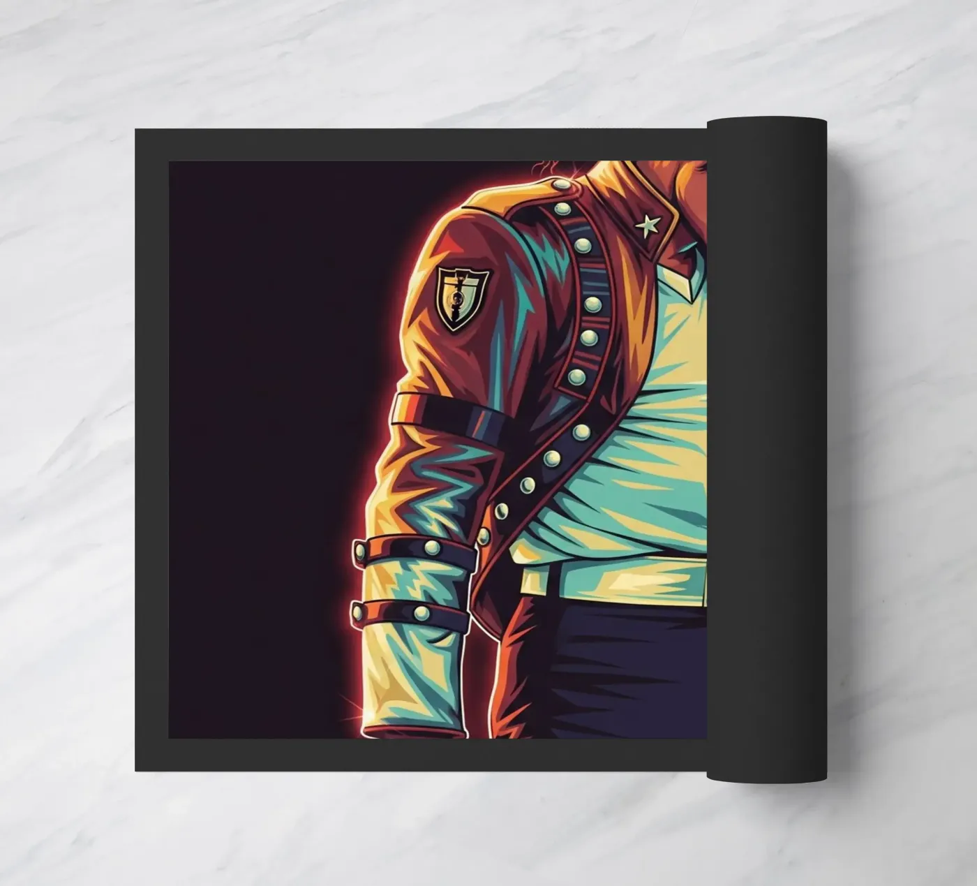 Michael Jackson iconic style doormat by Lembayung art