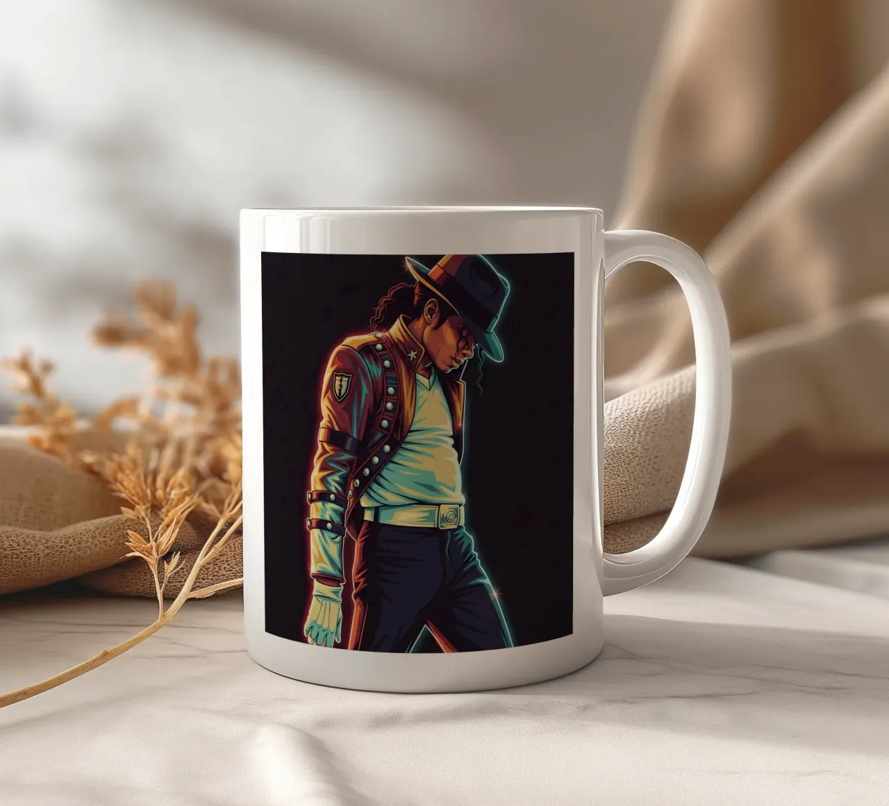 Michael Jackson iconic style tazza in ceramica da Lembayung art