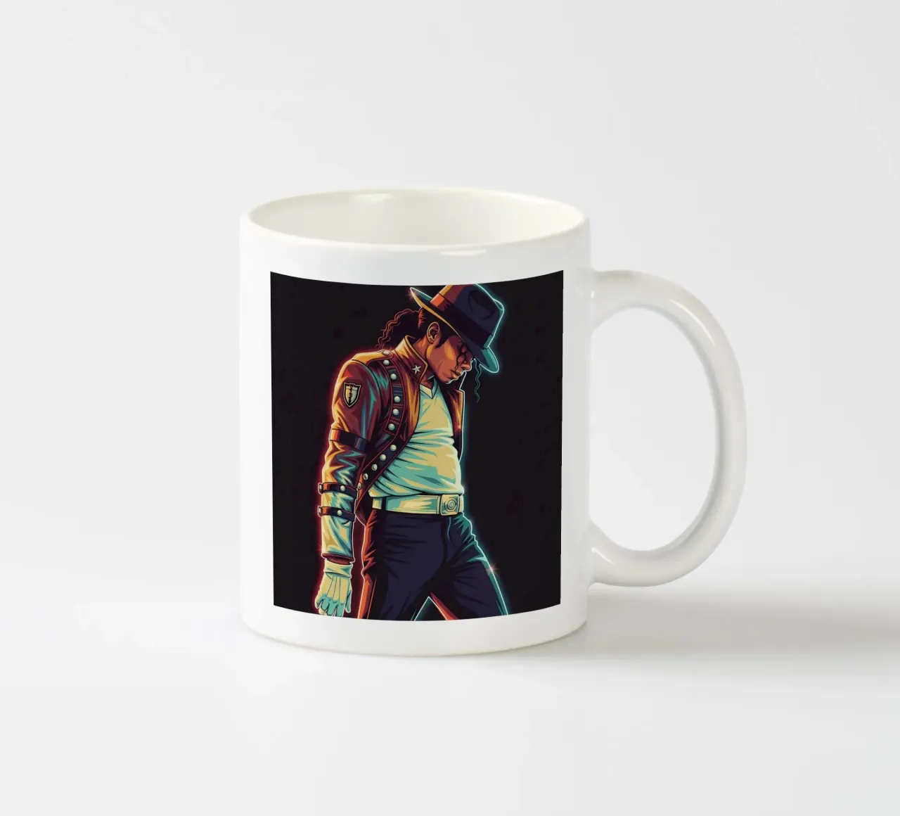 Michael Jackson iconic style tazza in ceramica da Lembayung art