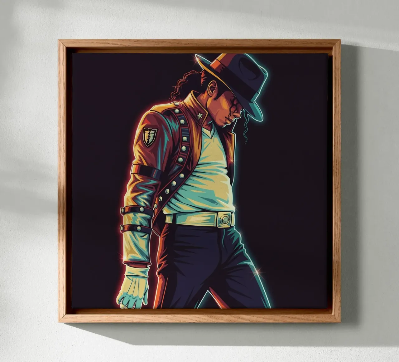 Michael Jackson iconic style canvas by Lembayung art