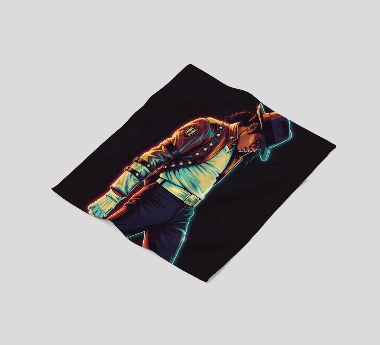 Michael Jackson iconic style coperta in pile da Lembayung art