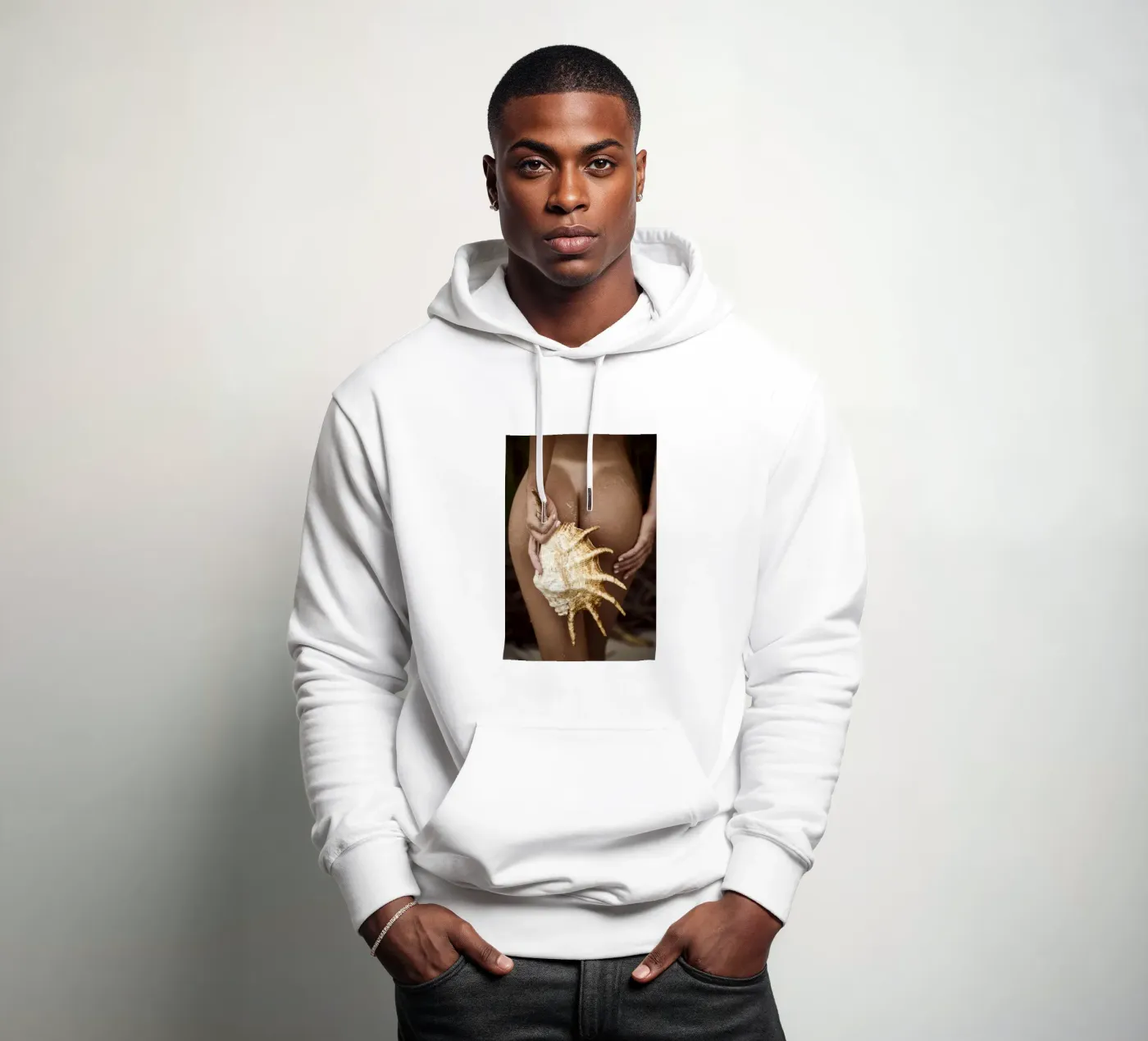 Seashell felpa con cappuccio da Marie Bärsch