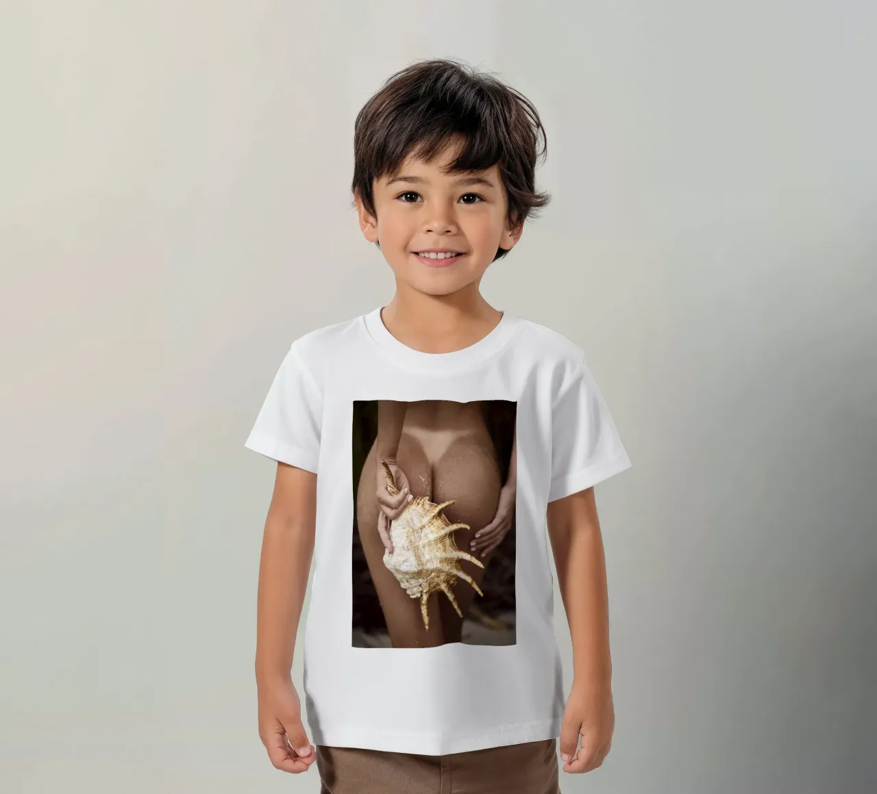 Seashell kinder t-shirt van Marie Bärsch