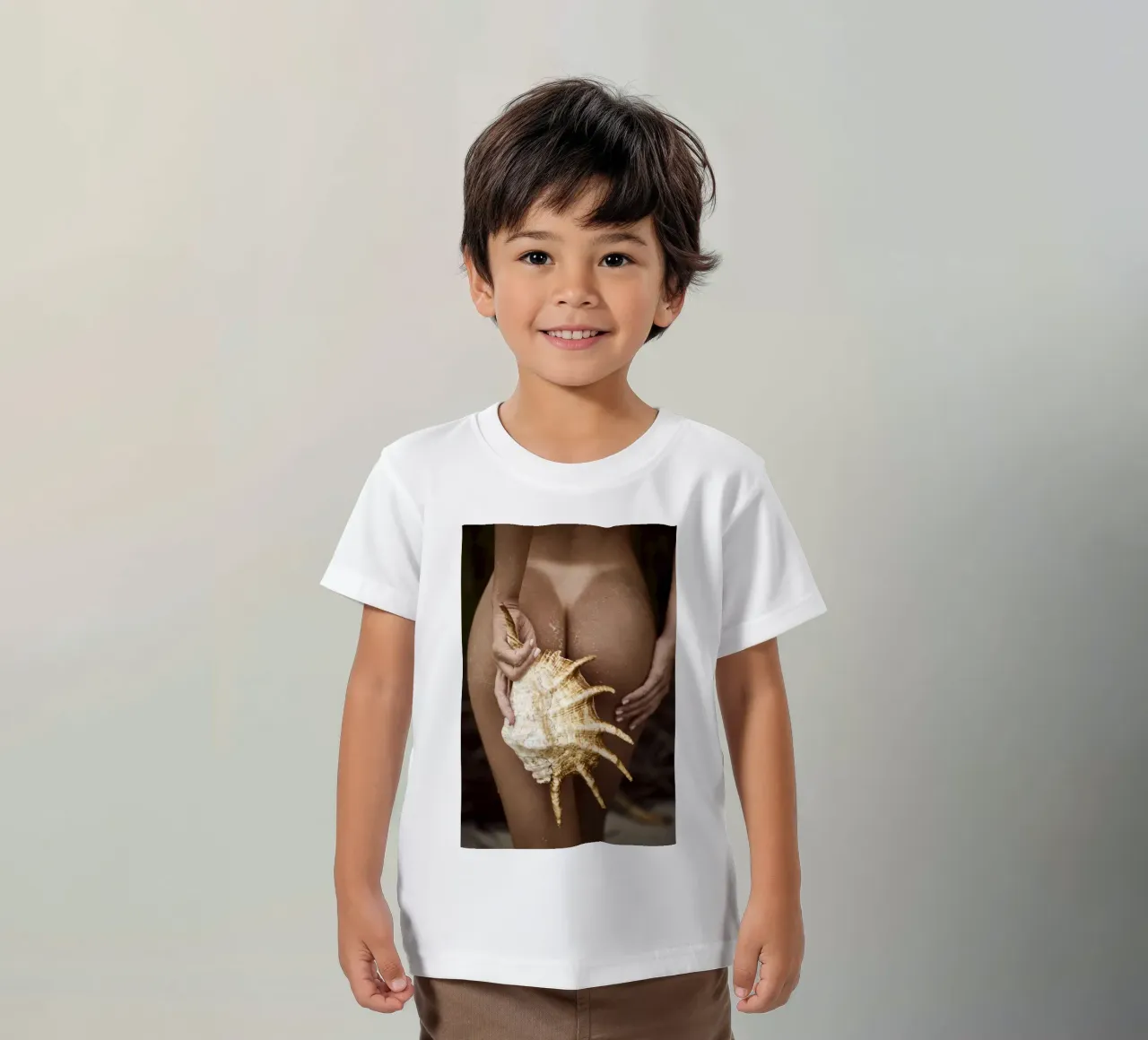 Seashell kinder t-shirt van Marie Bärsch