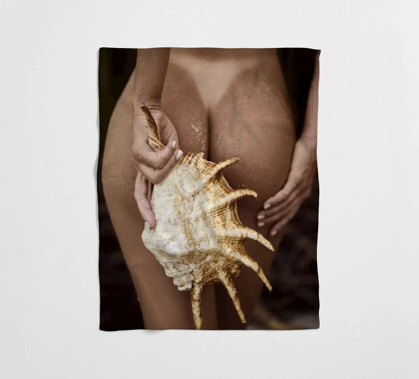 Seashell coperta in pile da Marie Bärsch