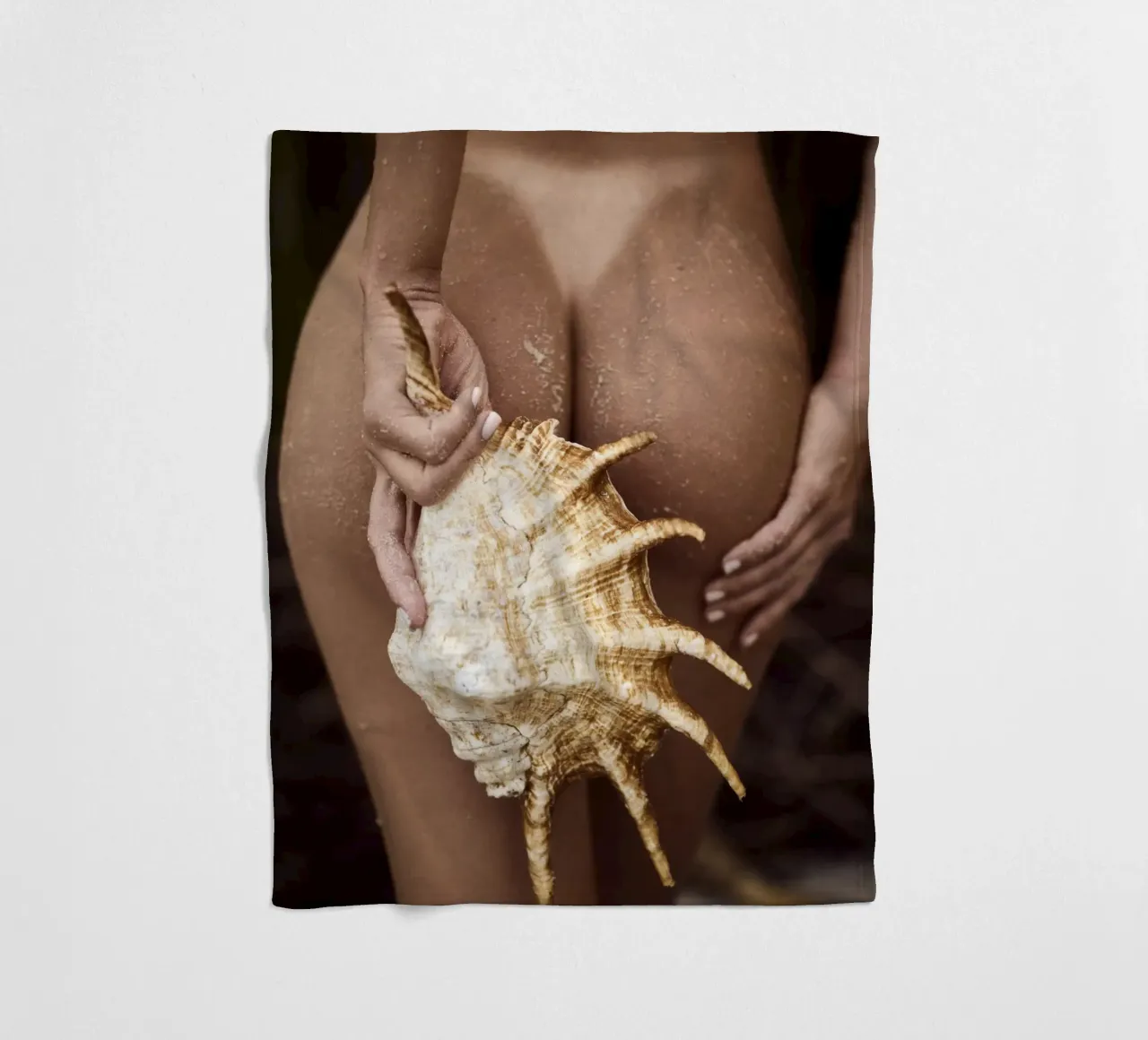 Seashell Fleecedecke von Marie Bärsch