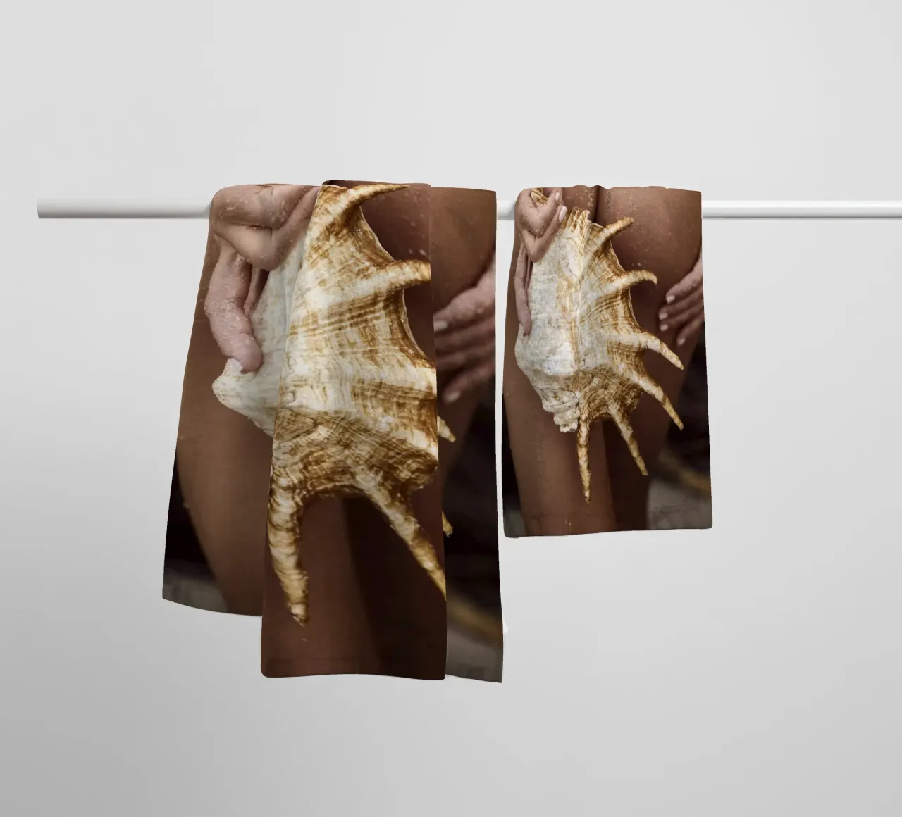 Seashell badhanddoek van Marie Bärsch