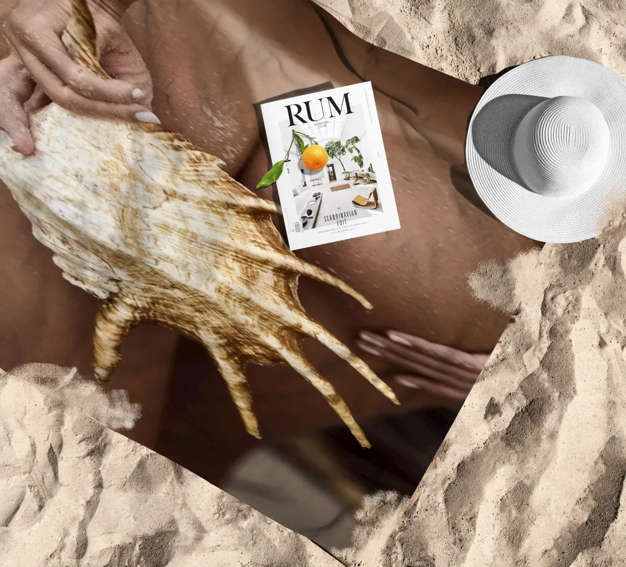 Seashell Strandtuch von Marie Bärsch