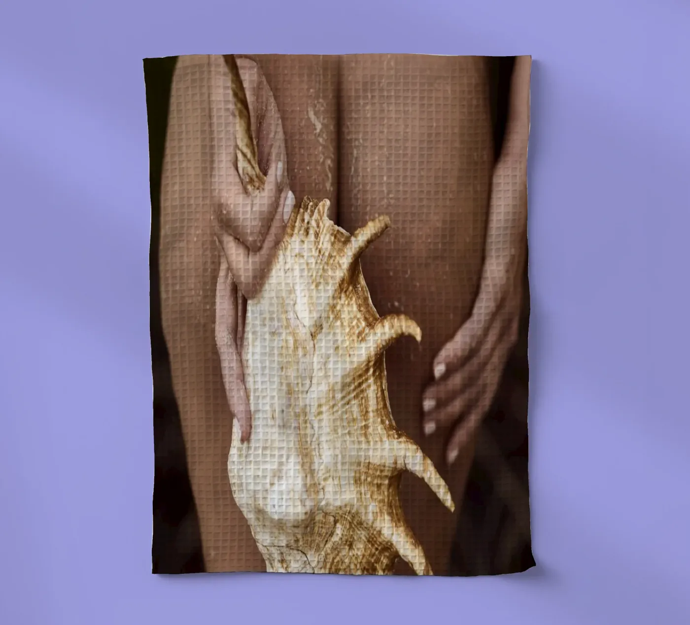 Seashell tea towel by Marie Bärsch