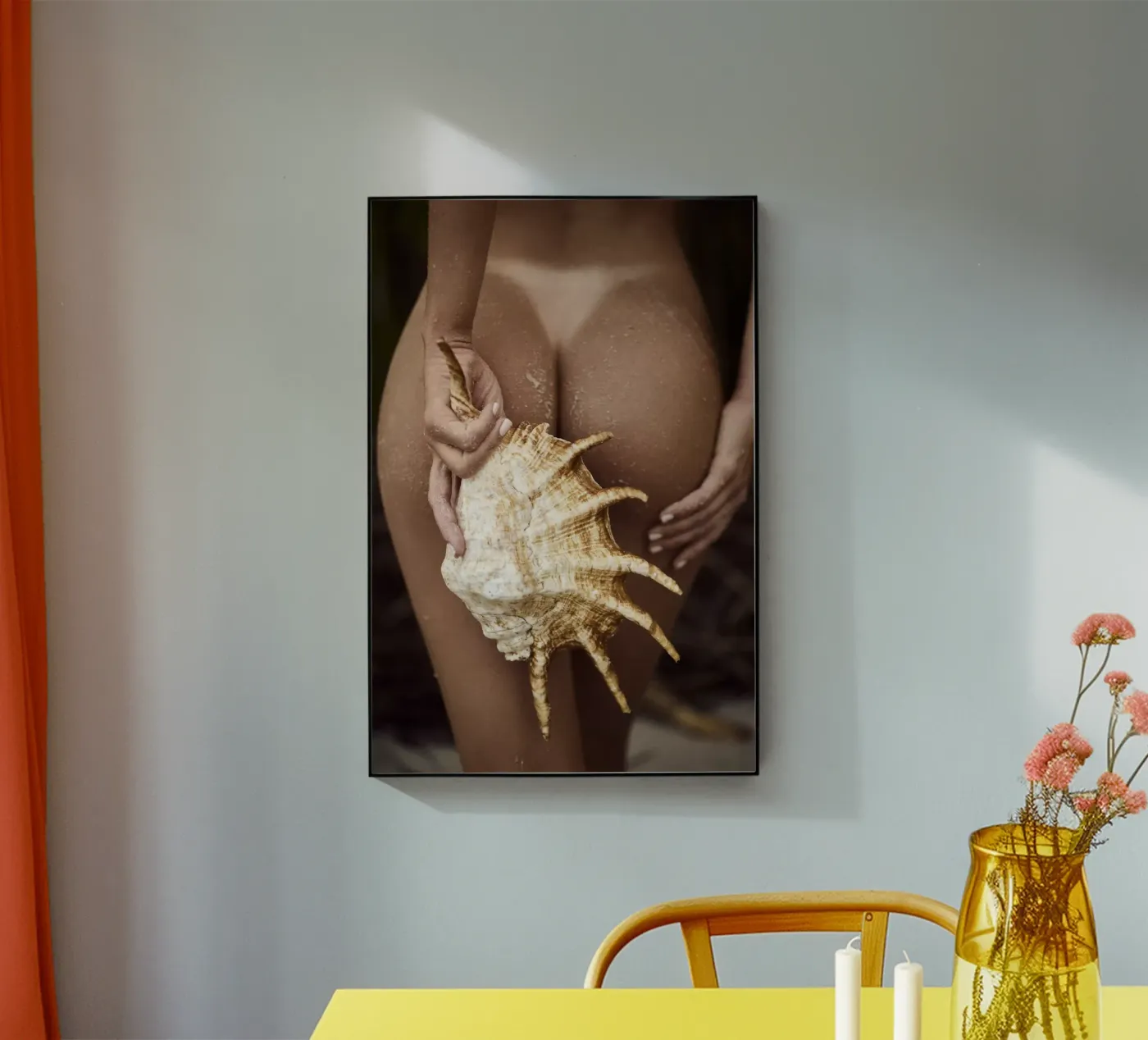 Seashell acrylic glass by Marie Bärsch
