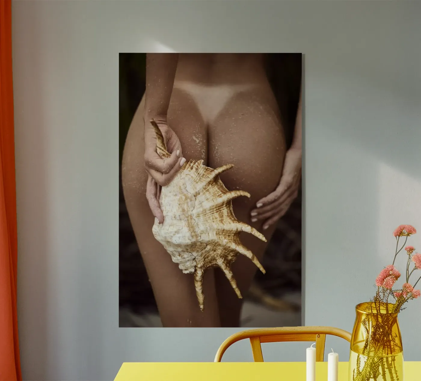 Seashell acrylic glass by Marie Bärsch
