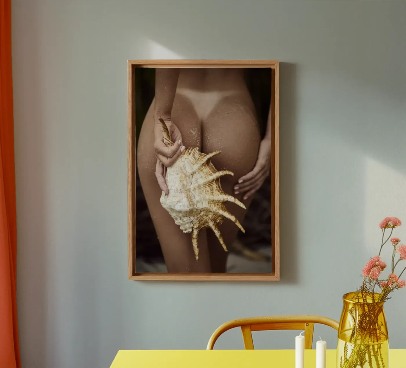Seashell canvas van Marie Bärsch