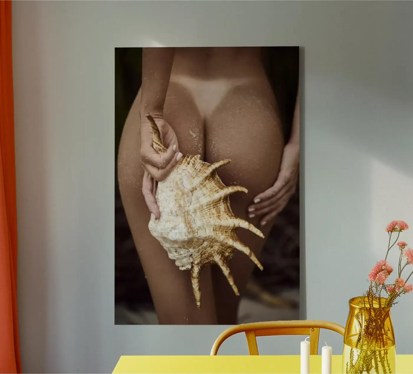 Seashell canvas van Marie Bärsch