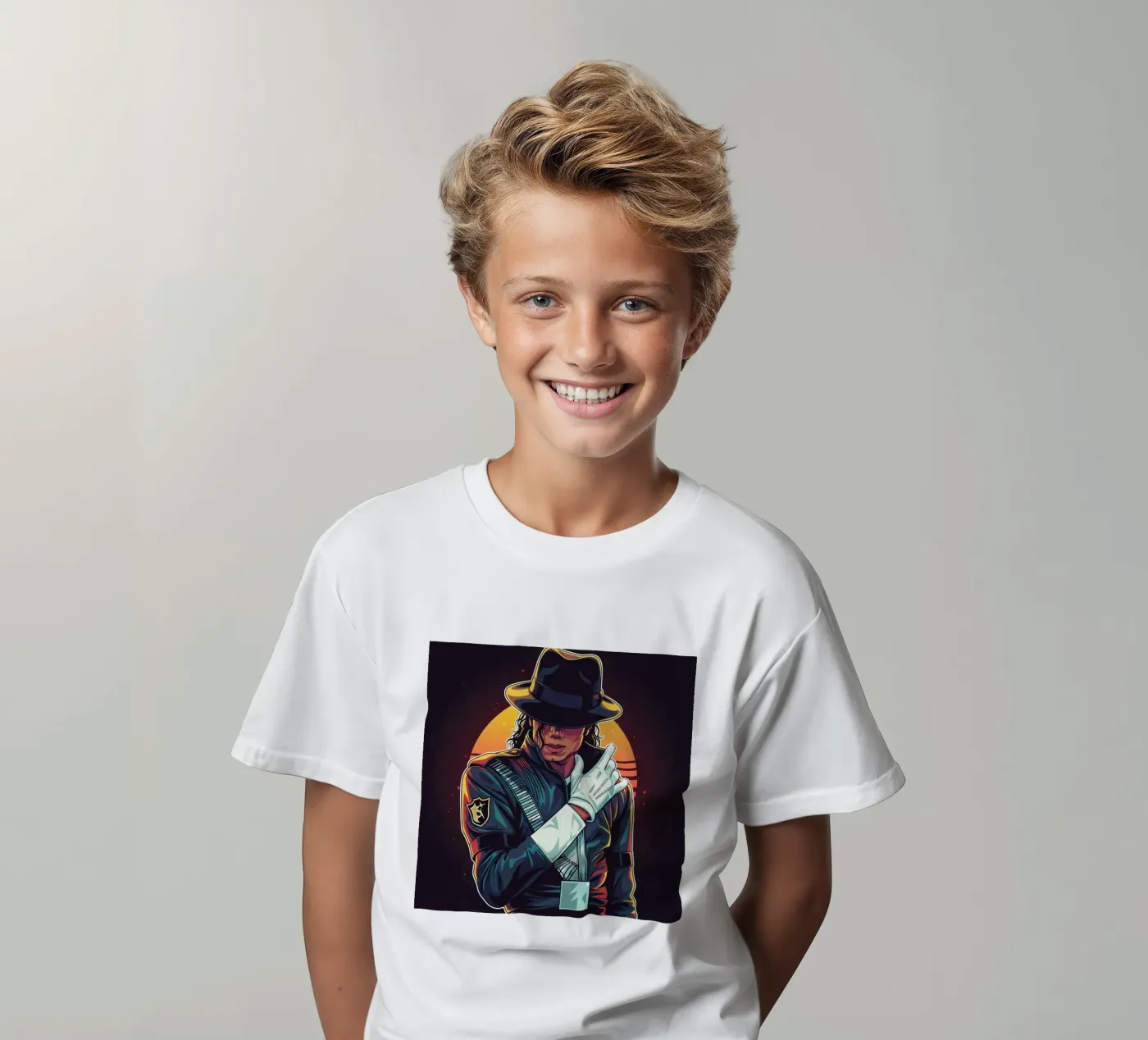 Michael Jackson t-shirt bambini da Lembayung art