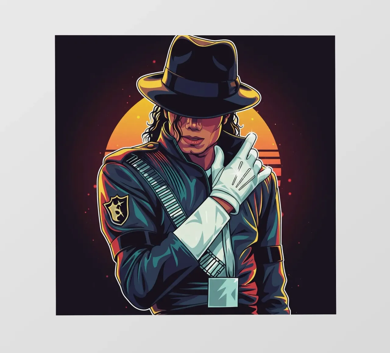 Michael Jackson pellicola backlit da Lembayung art