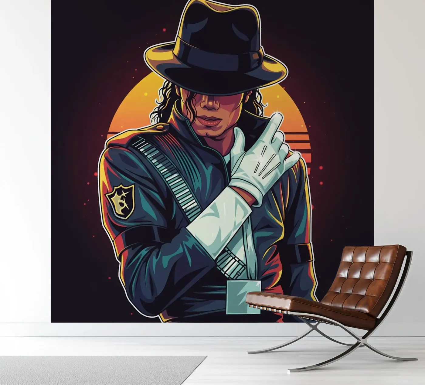 Michael Jackson fotobehang van Lembayung art