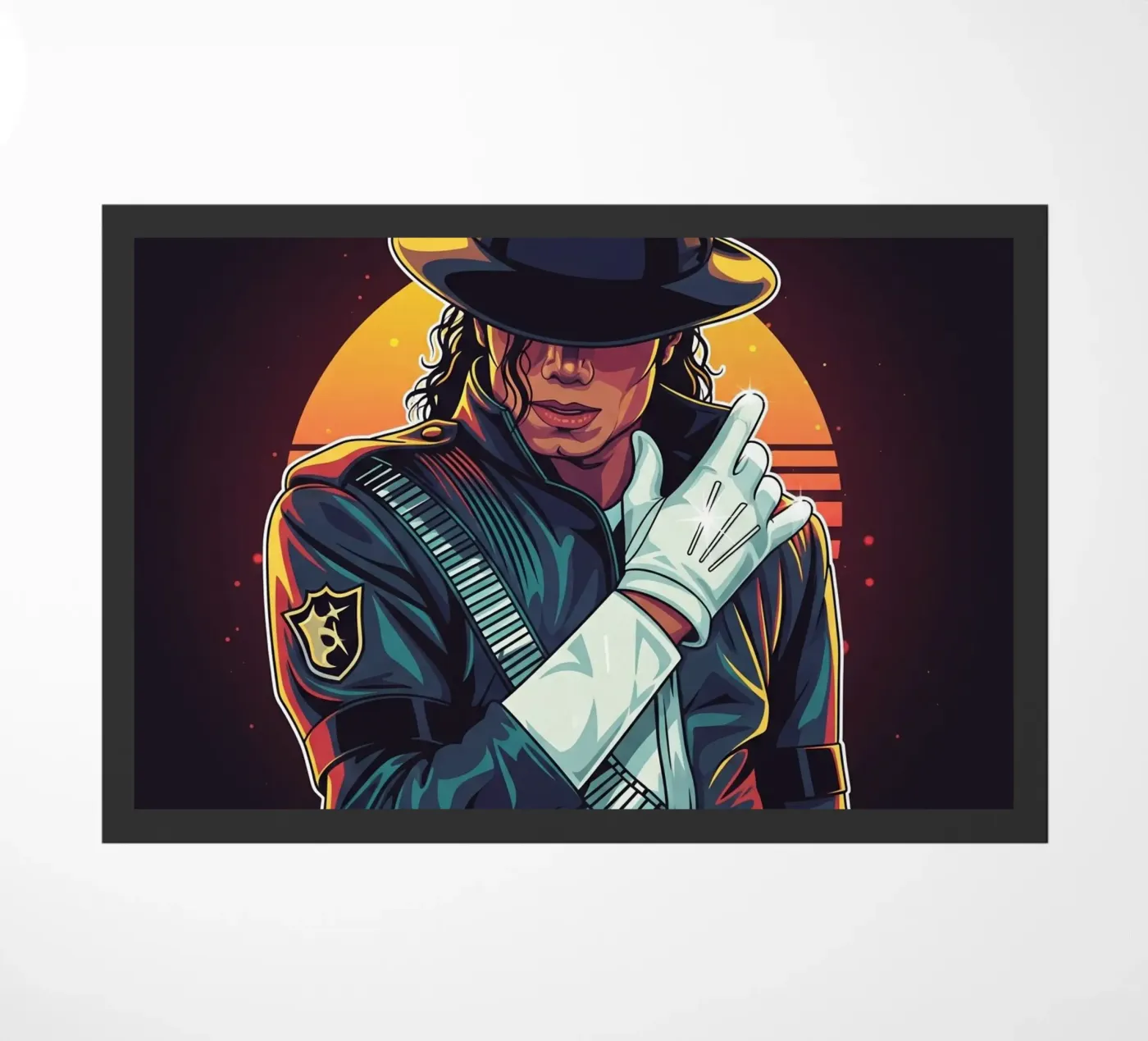Michael Jackson doormat by Lembayung art