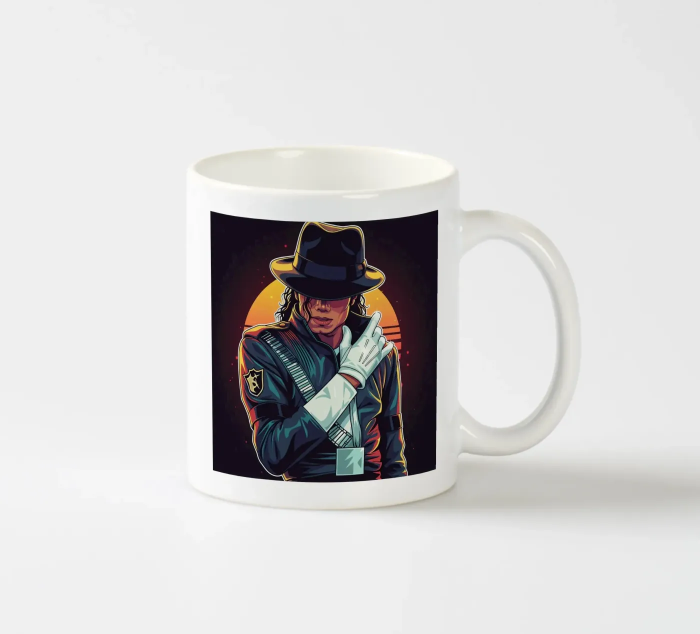 Michael Jackson ceramic mug by Lembayung art