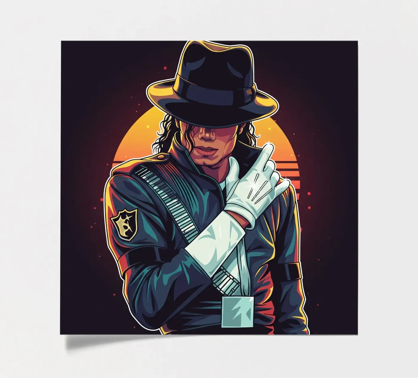 Michael Jackson sticker sheet by Lembayung art