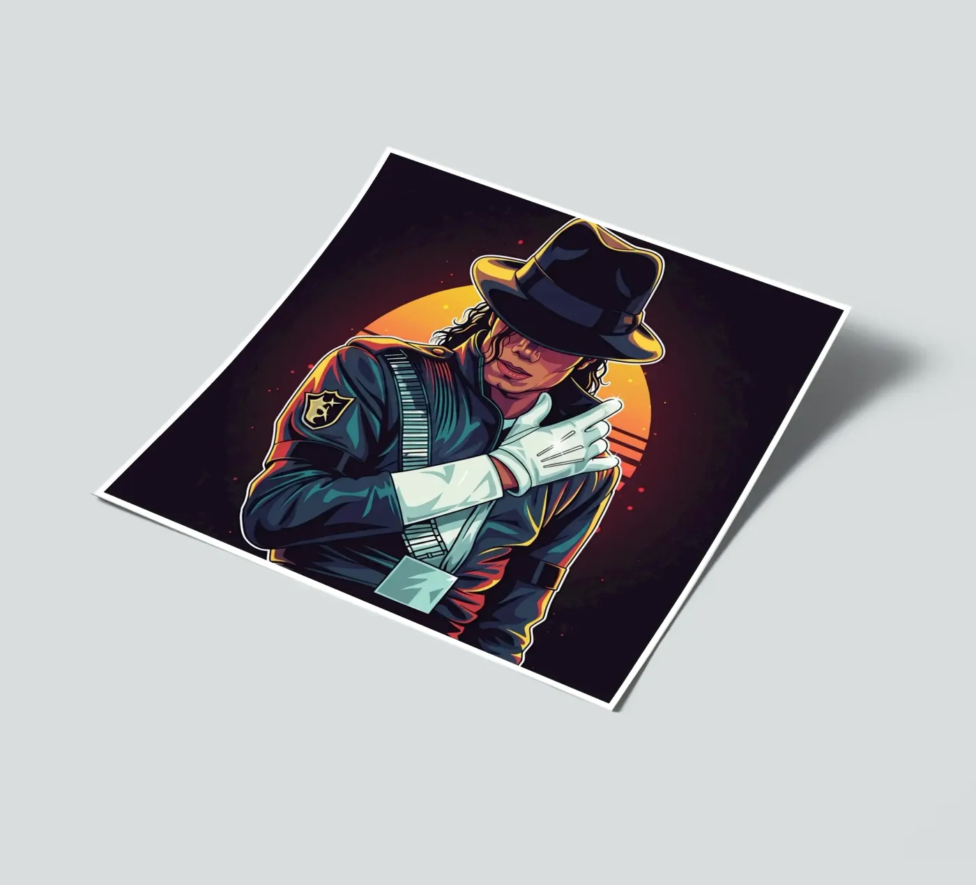 Michael Jackson sticker sheet by Lembayung art