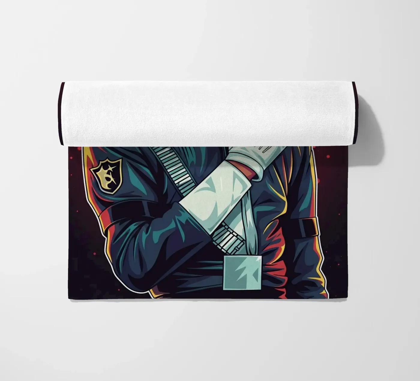 Michael Jackson beach towel by Lembayung art