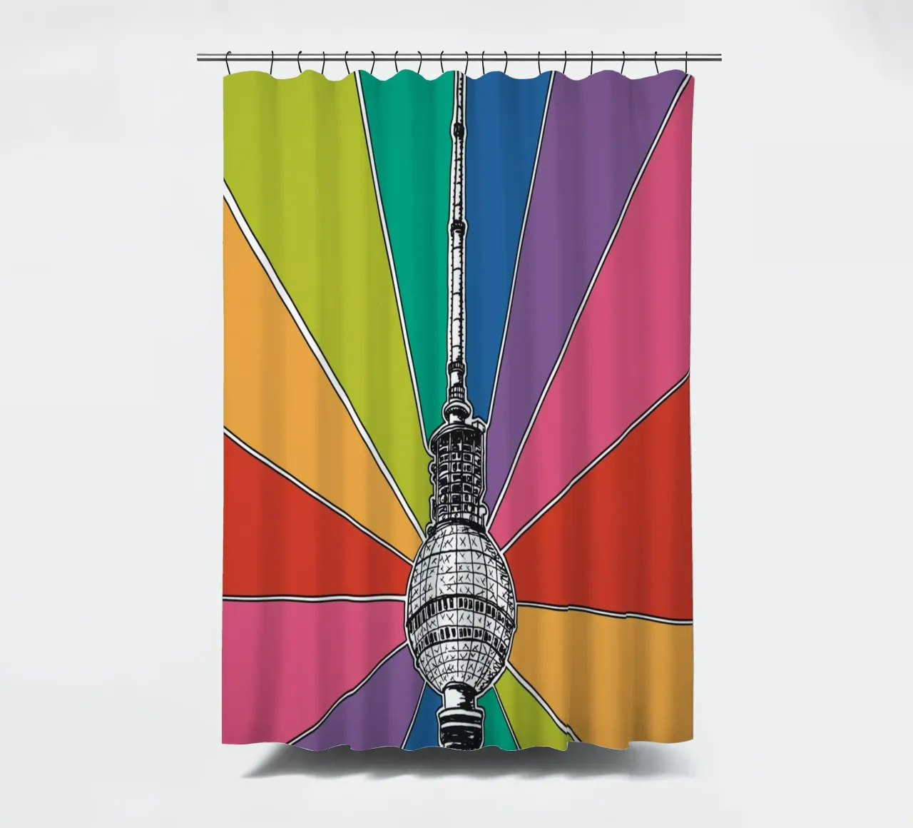 Rainbow Berliner Fernsehturm tenda da doccia da KP Design