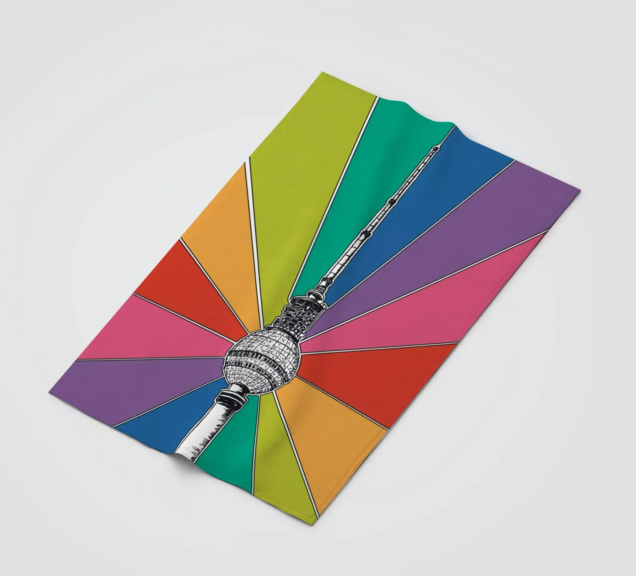 Rainbow Berliner Fernsehturm coperta in pile da KP Design