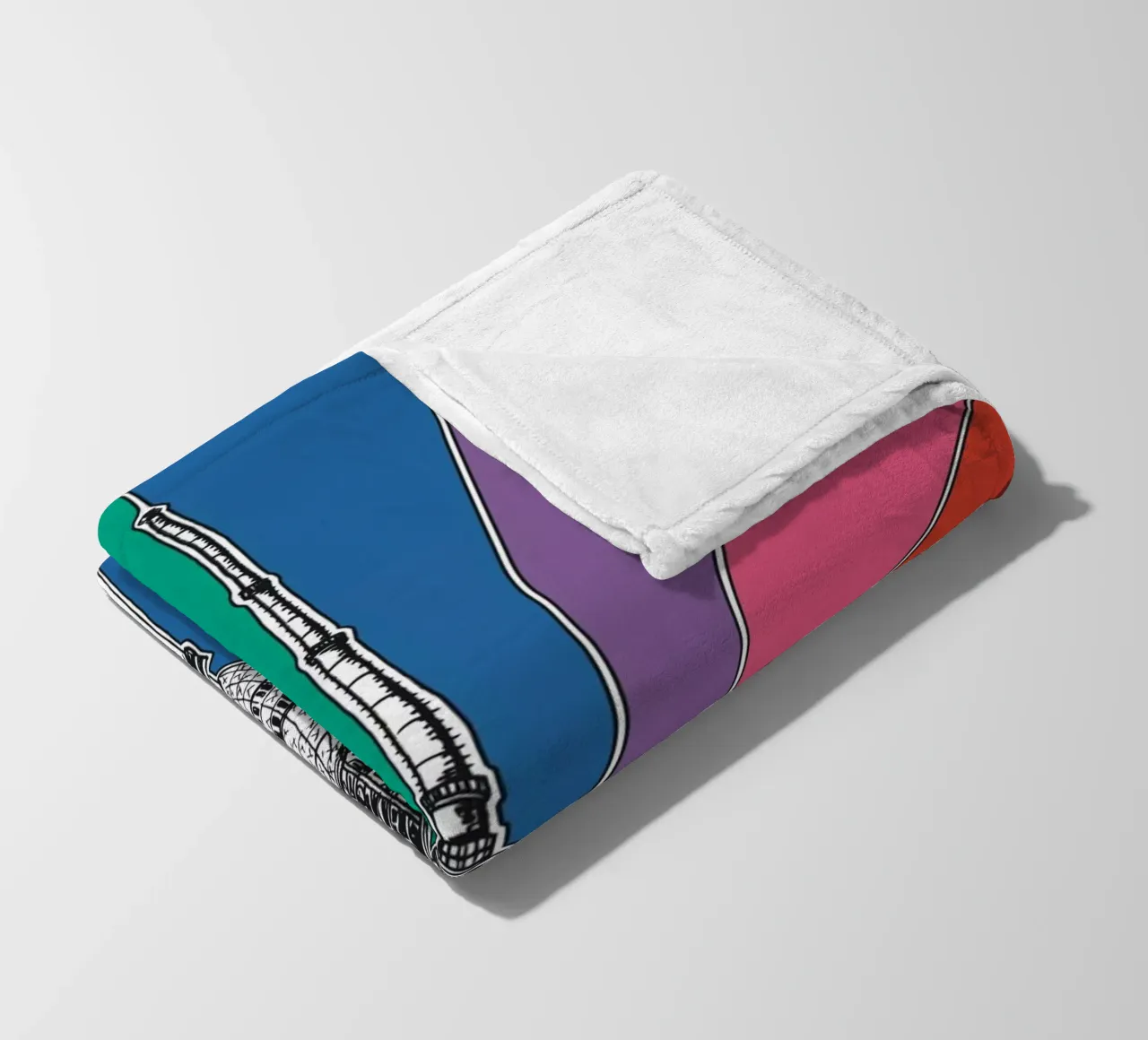 Rainbow Berliner Fernsehturm coperta in pile da KP Design