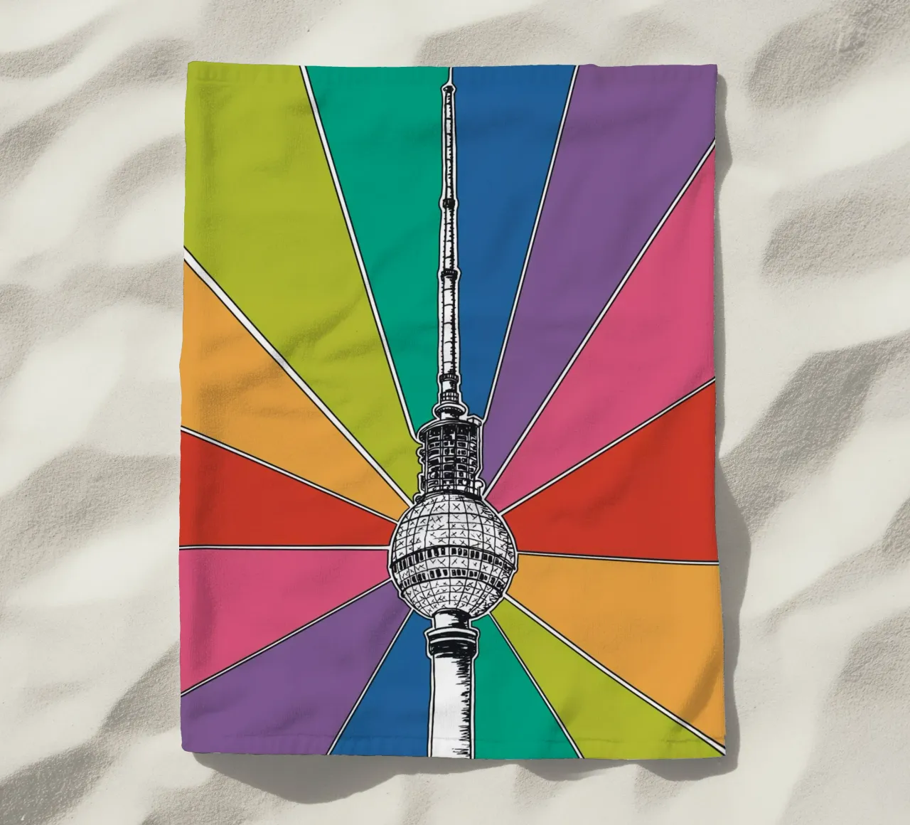 Rainbow Berliner Fernsehturm telo mare da KP Design