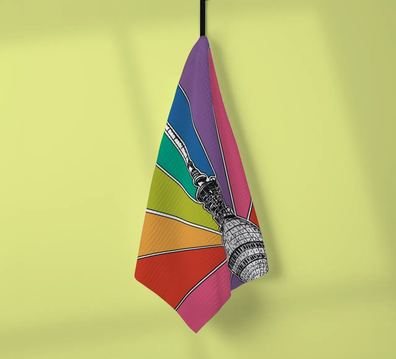 Rainbow Berliner Fernsehturm canovaccio da cucina da KP Design