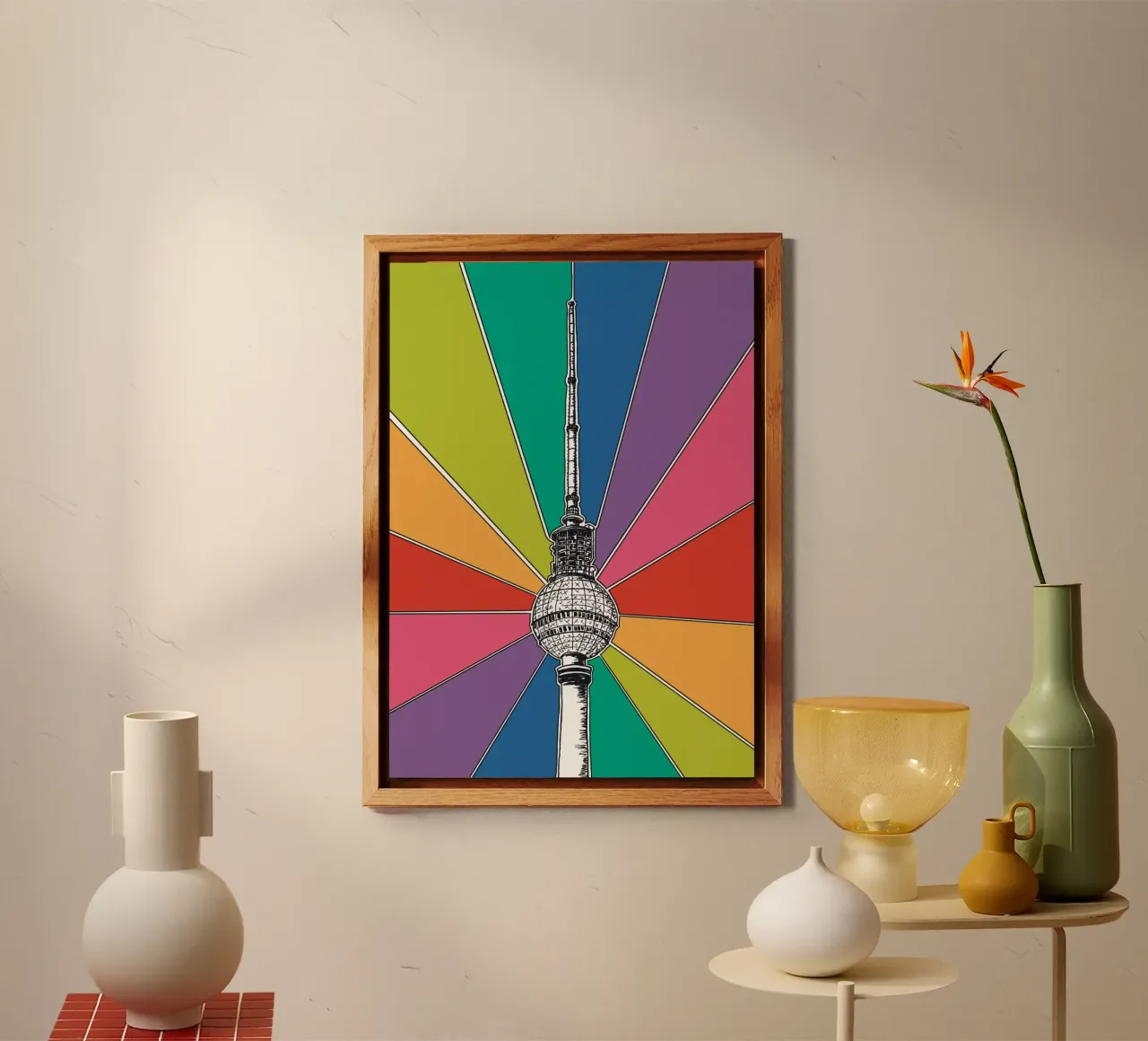 Rainbow Berliner Fernsehturm alluminio dibond da KP Design