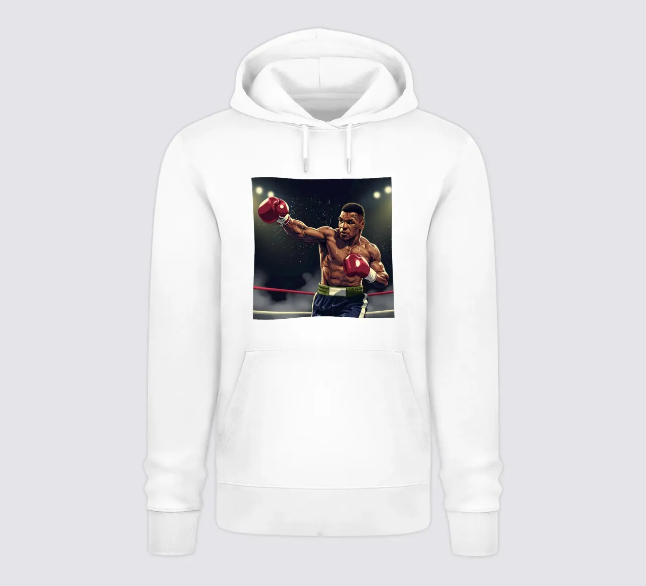 Mike Tyson upper cut felpa con cappuccio da Lembayung art