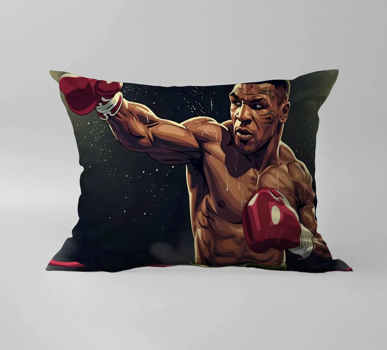 Mike Tyson upper cut cuscino da Lembayung art