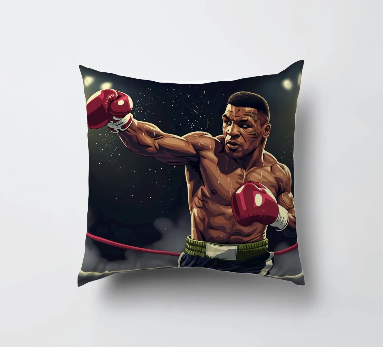 Mike Tyson upper cut cuscino da Lembayung art