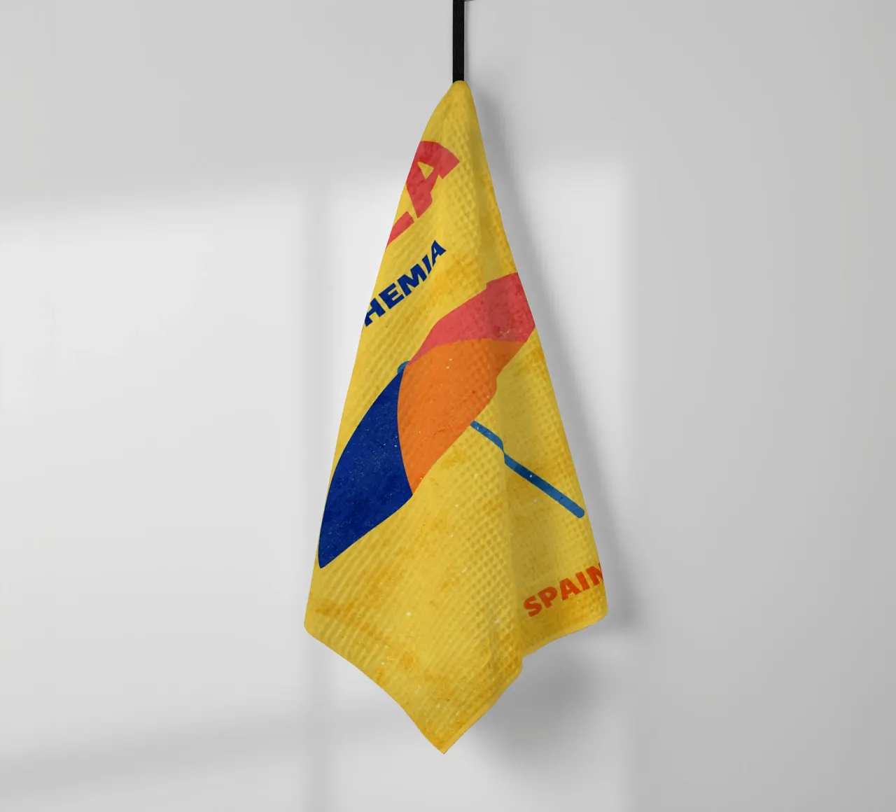 Ibiza Bohemia Espagne Parapluie de plage Art torchon de Drew Studio
