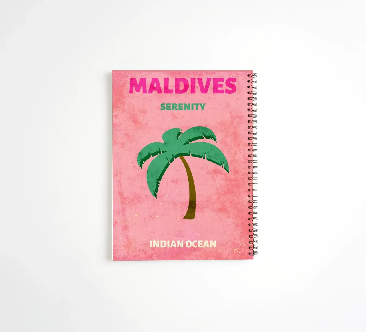 Maldive Serenity Palm Tree diario ad anelli da Drew Studio