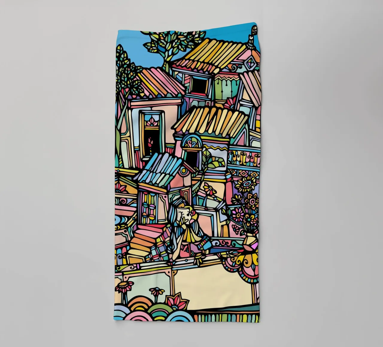 Woman on the wall towel by Ninhol