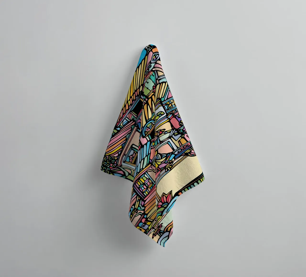 Woman on the wall towel by Ninhol