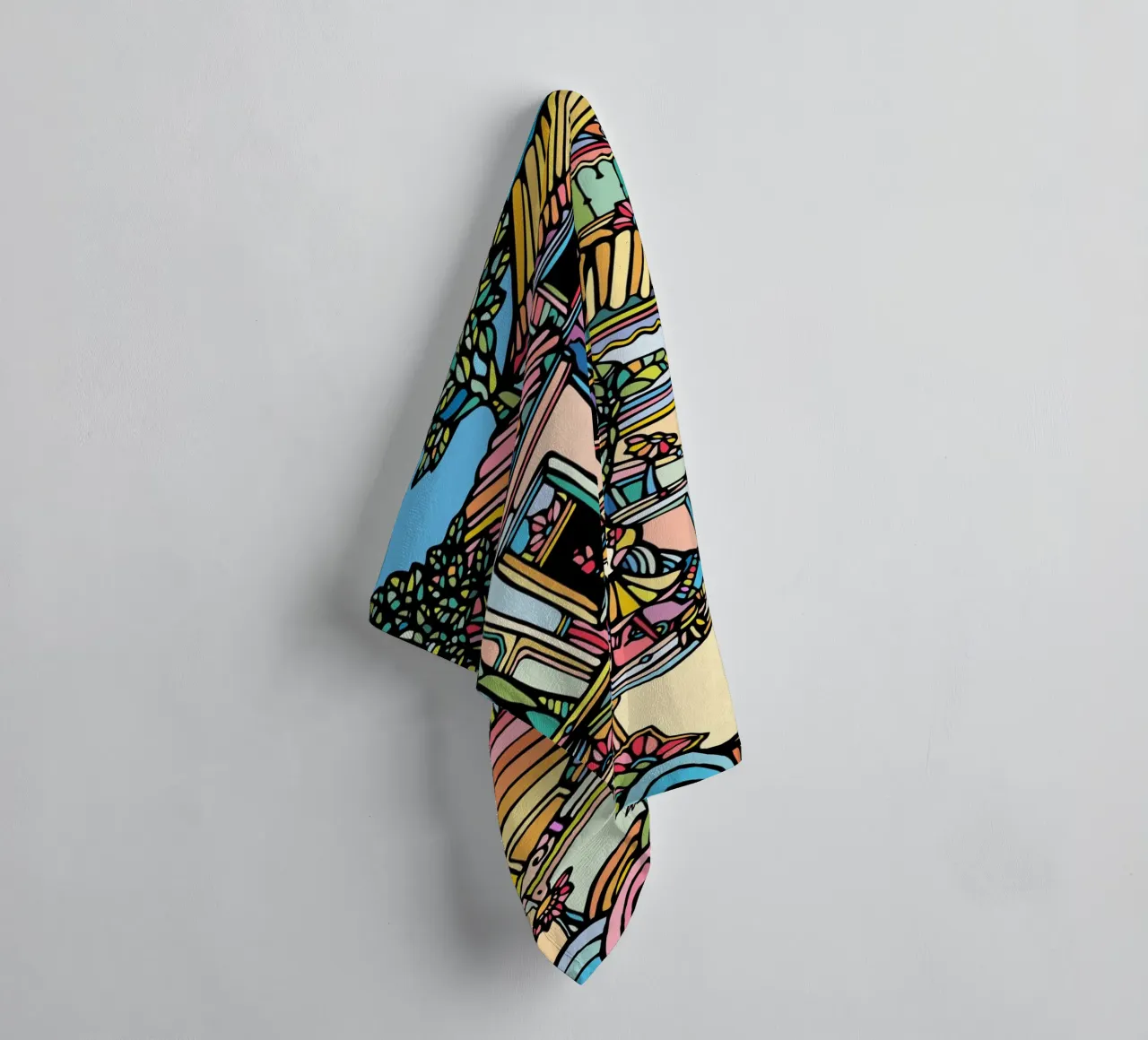 Woman on the wall towel by Ninhol