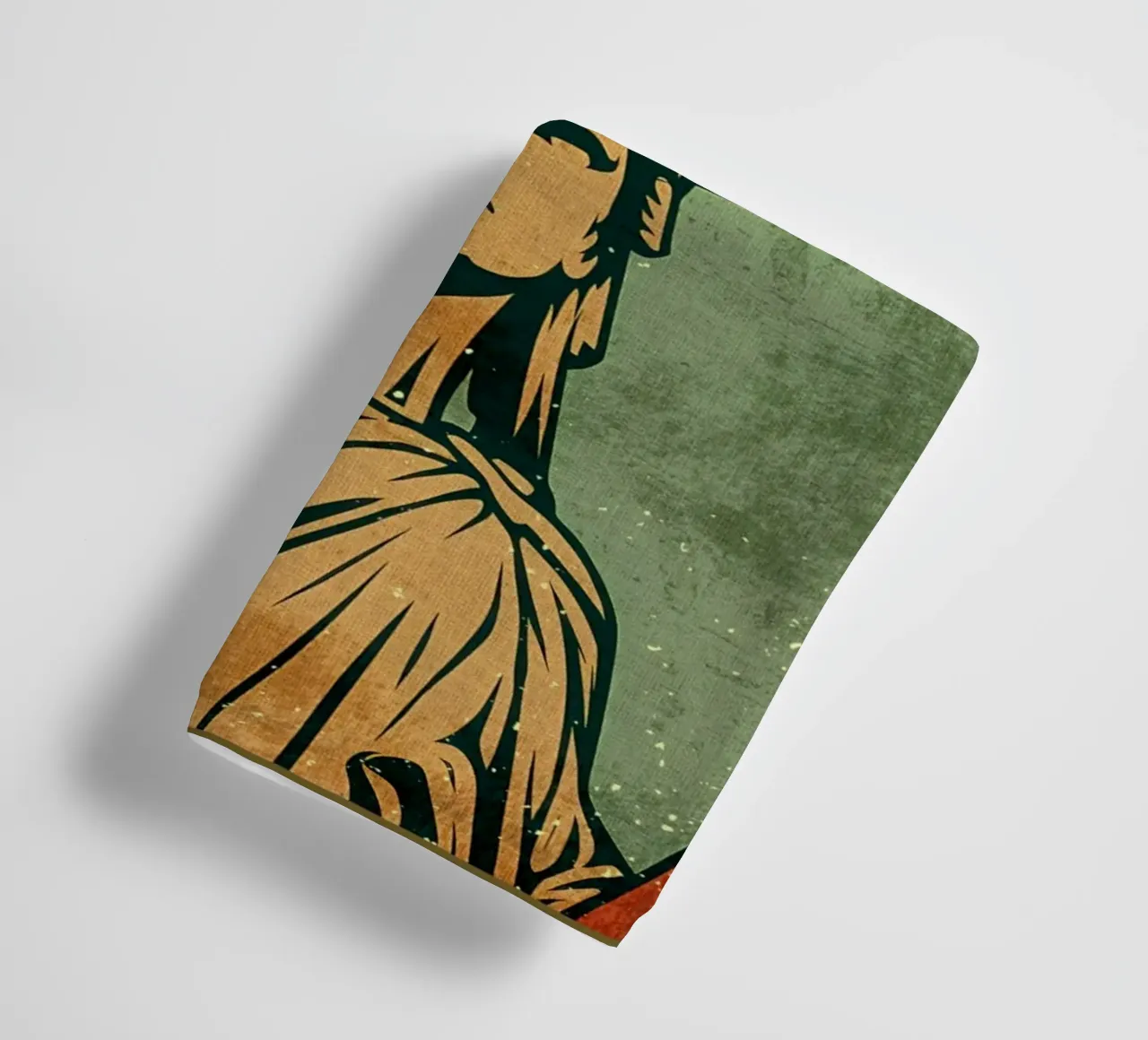 Poster per il caffè con la Statua della Libertà asciugamano da bagno da Drew Studio