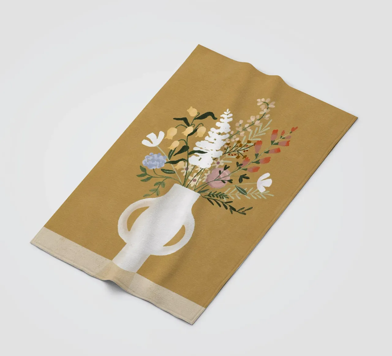 Flowers in Vase coperta in pile da Goed Blauw