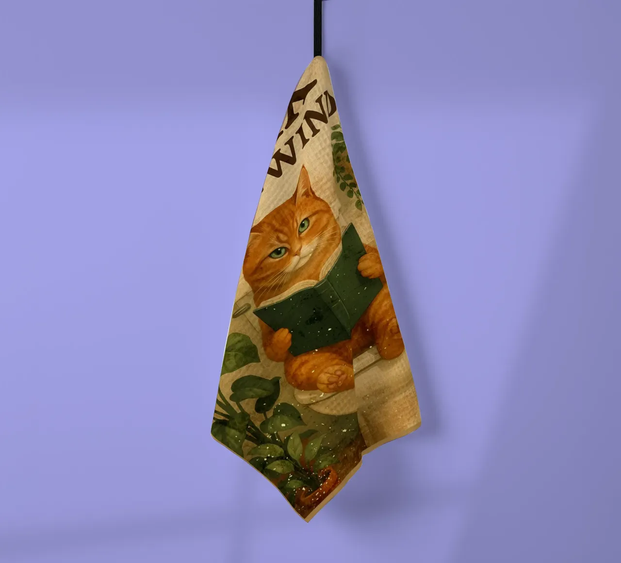 Rilassarsi e distendersi_ Umorismo da bagno canovaccio da cucina da Drew Studio